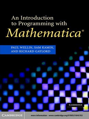 cover image of An Introduction to Programming with Mathematica&#174;